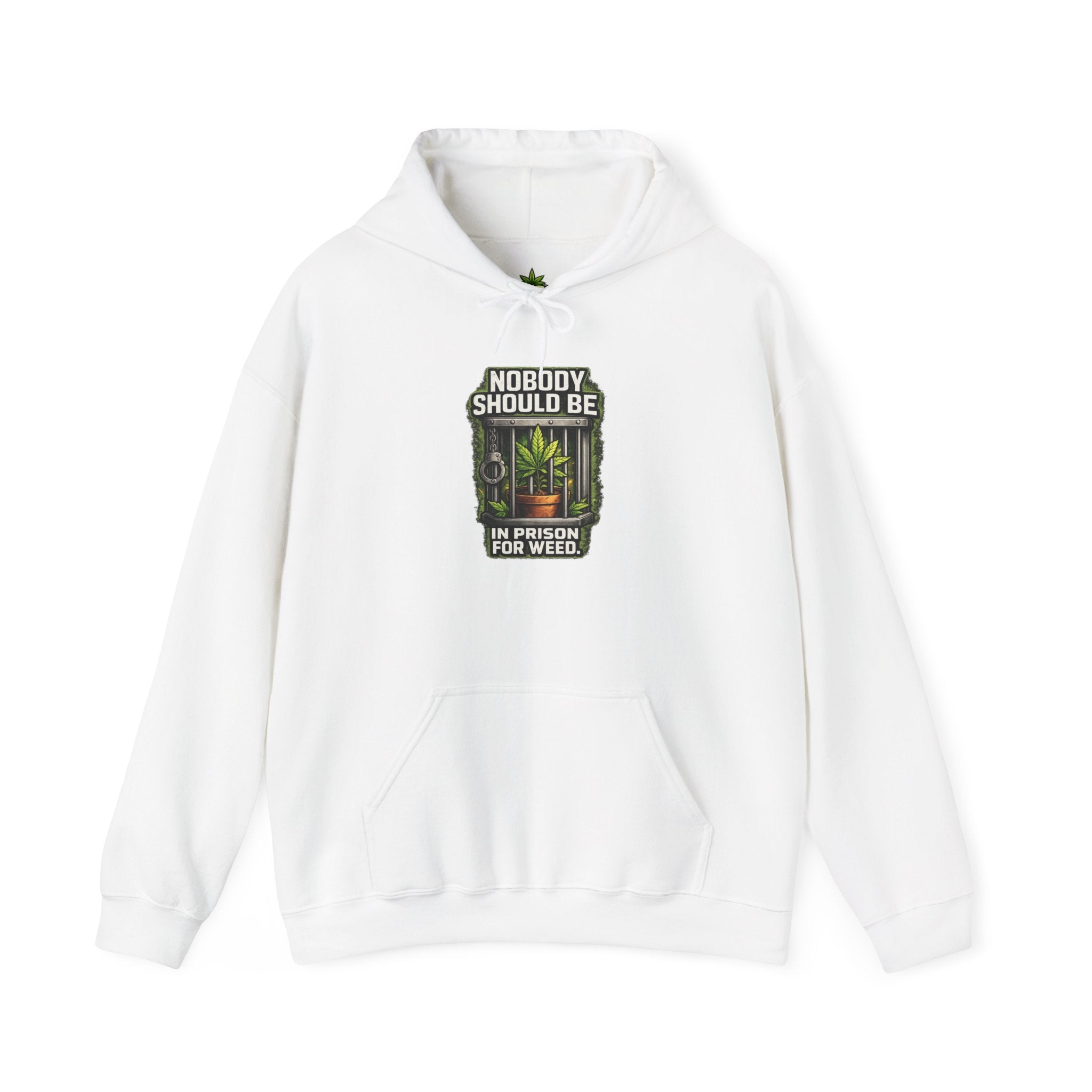 Nobody Should Be In Prison For Weed Cannabis Hoodie