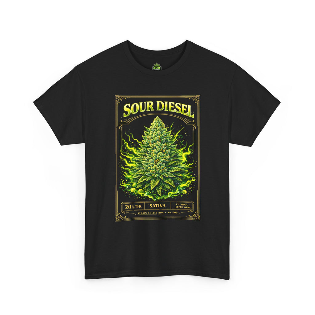 Sour Diesel T-Shirt Strain Collection No. 005 by 420Shirts