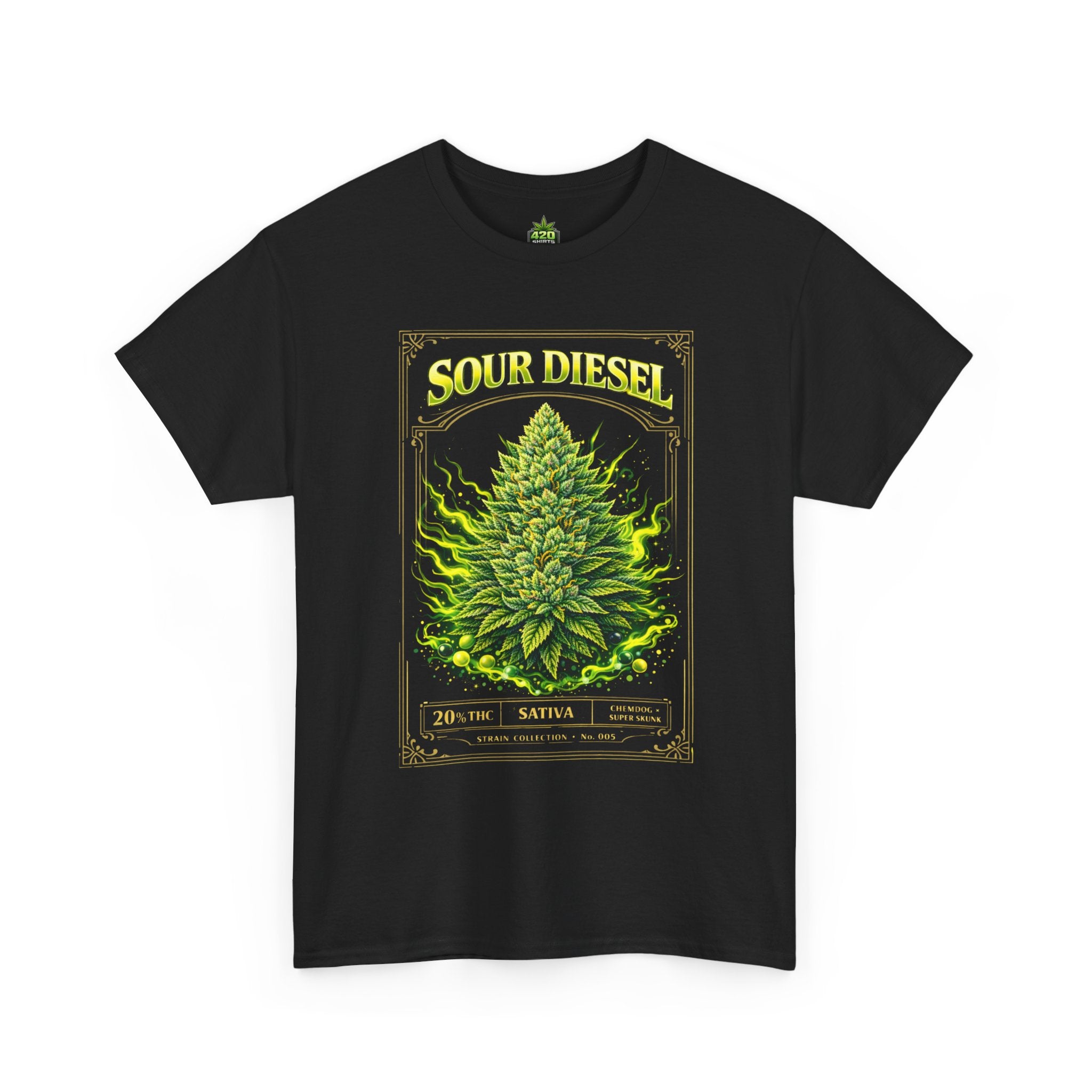 Sour Diesel T-Shirt Strain Collection No. 005 by 420Shirts