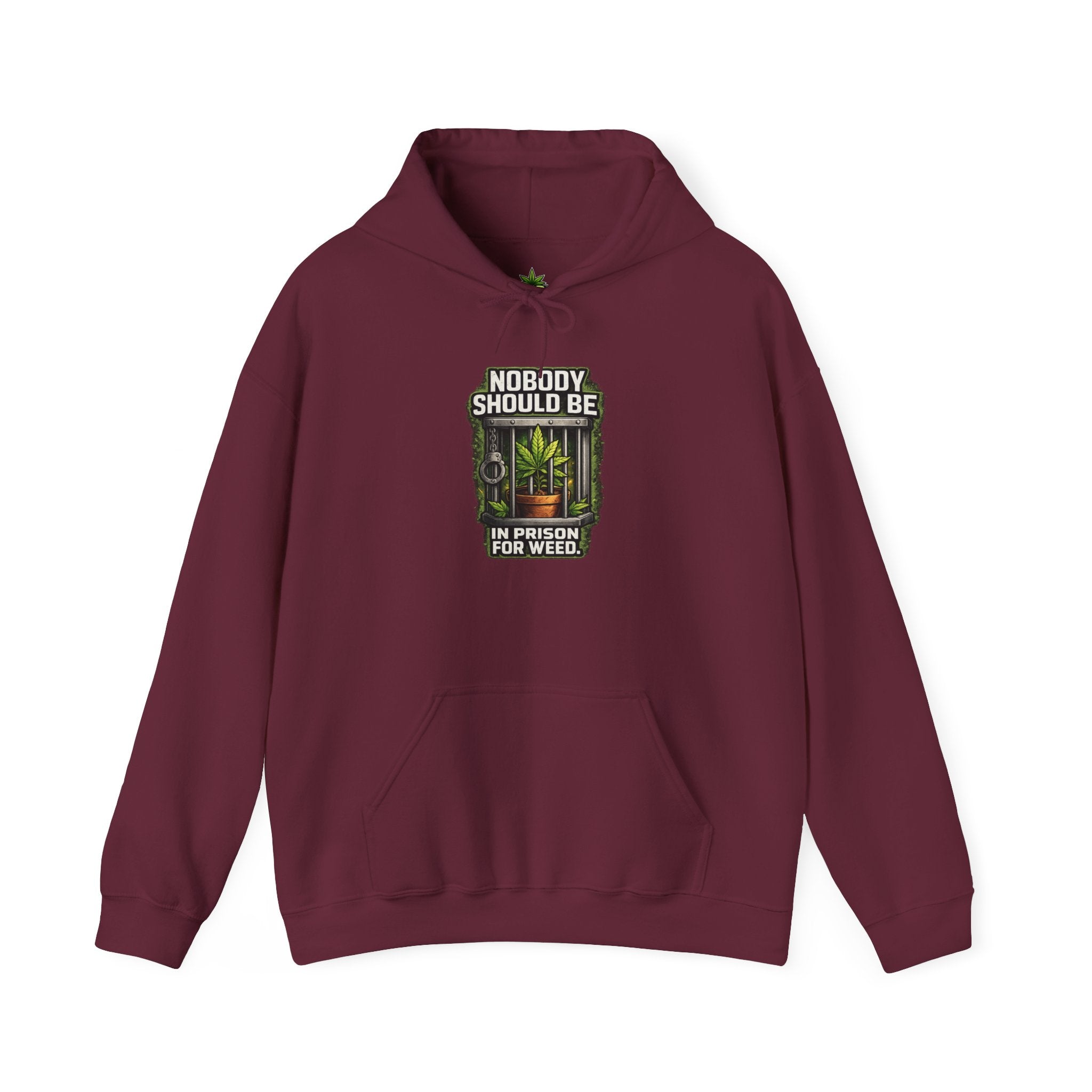 Nobody Should Be In Prison For Weed Cannabis Hoodie